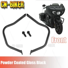 Black Front Mustache Engine Guard Highway Crash Bar For Indian Challenger 20-24