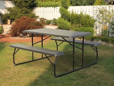 LECO Carina 150x137x72 cm Garten Klappbar Biertischgarnitur 