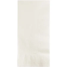 Creative Converting White Paper Folded Dinner Napkins Towels 2-Ply 50 Ct