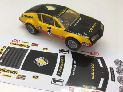 STICKERS POUR ALPINE RENAULT A310 #1 CALBERSON JOUEF NO DECAL IDEAL SLOT DCS012