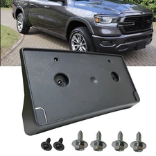 For 2019-2024 DODGE RAM 1500 DT Front Bumper License Tag Plate Bracket Holder