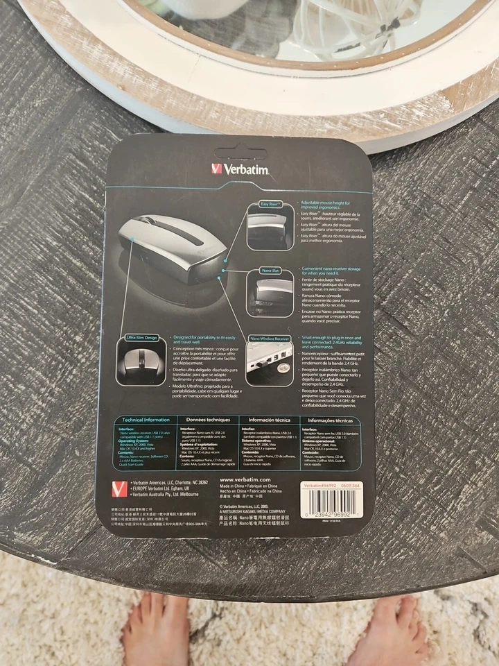 Verbatim 96992 Wireless Laser Notebook Mouse - Image 2 of 4