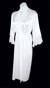 white maxi robe