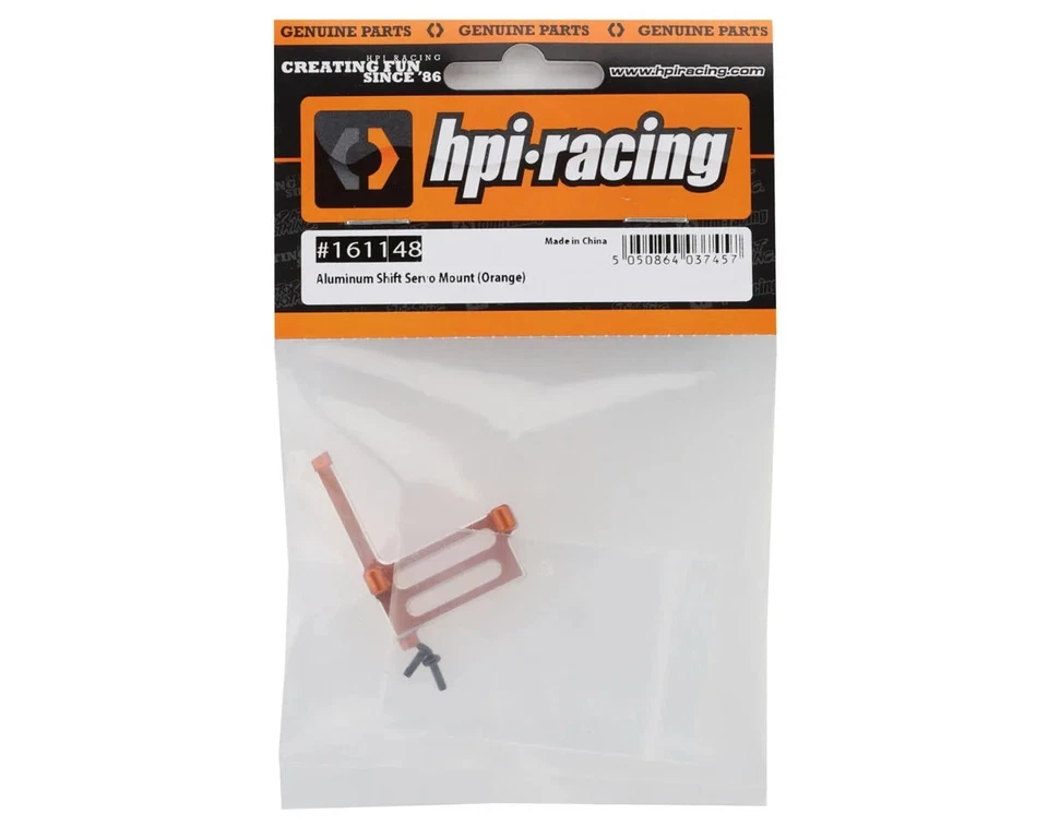 HPI Venture18 Aluminum Shift Servo Mount (Orange) HPI161148 - Image 2 of 2