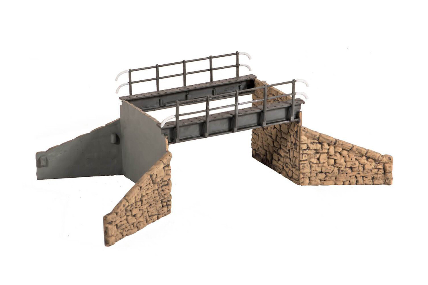 Wills SS28 OO Gauge Single Track Occupational Bridge with Stone Abutments Plasti