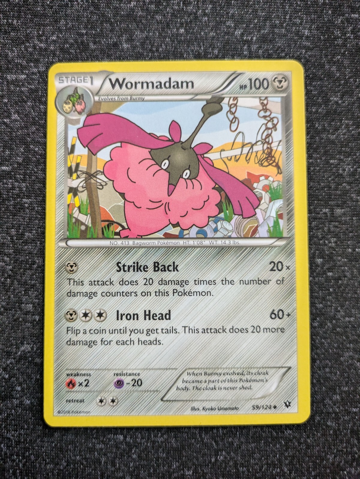 Wormadam 59/124- Fates Collide- Regular Uncommon- NM/M