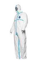 DuPont TY198TWHMD002500 Disposable Coverall W/ Hood , Elastic Thumb Loops QTY 25