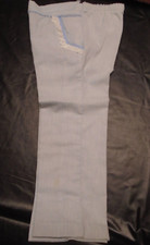 VINTAGE GIRL'S 1980'S SIZE 5 BLUE  WHITE PANTS W/POCKETS