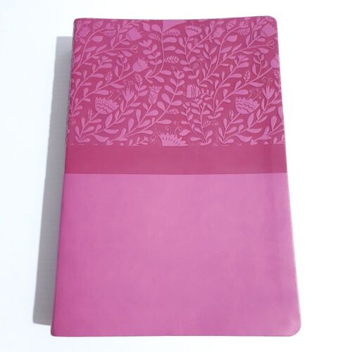 NIV Bible Super Giant Print Full Size Pink Leathersoft Large Religion God - Picture 1 of 12