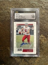 2019 Score Rookies Signatures Gardner Minshew II #366 CSG 10/10 GEM MT Rookie RC