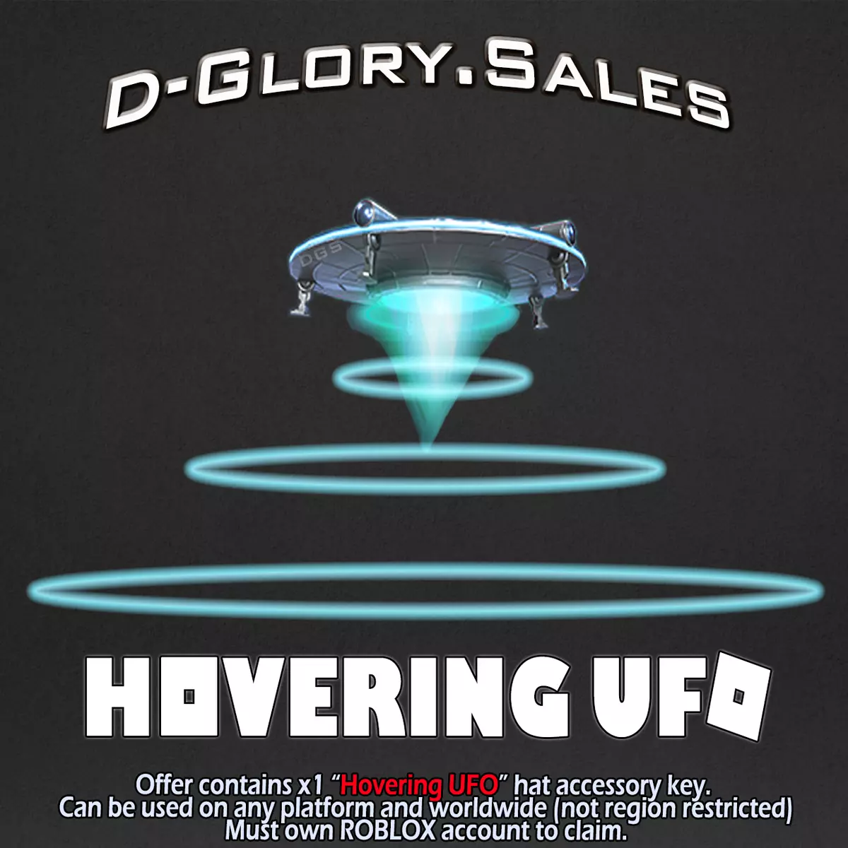 ROBLOX - Hovering UFO Hat (ALL Platforms)