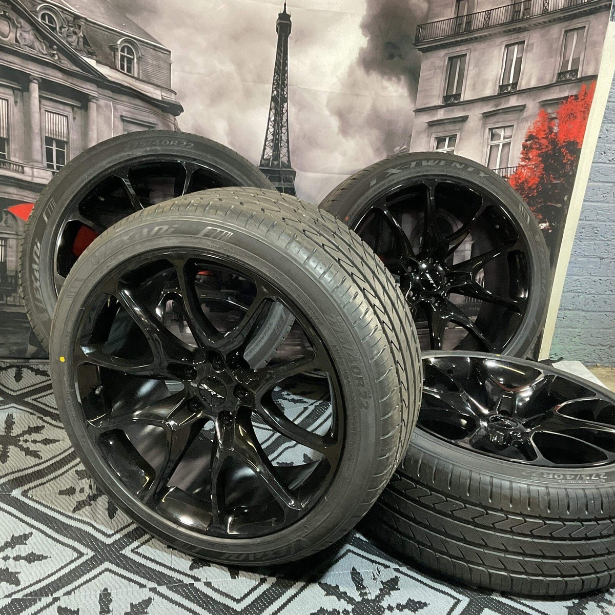 22x10 5X127 5X5.5 JEEP SRT STYLE WHEELS TIRES Grand Cherokee