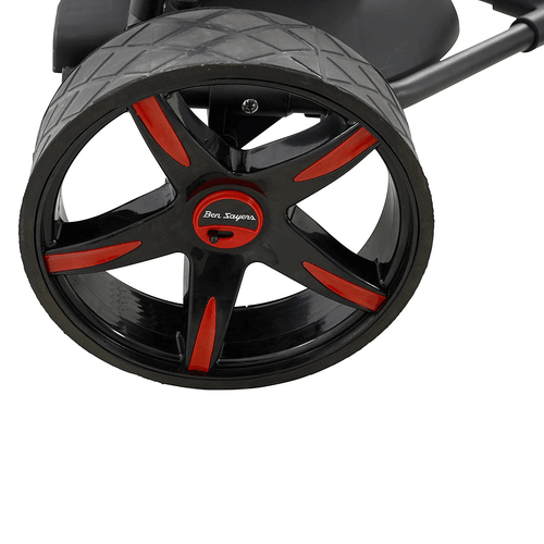 BEN SAYERS 2025 EXTENDED LITHIUM ELECTRIC GOLF TROLLEY BLACK +FREE GIFT PACK - Picture 5 of 11