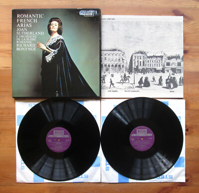 SET 454-5 Romantic French Arias Joan Sutherland 2xLP EXCELLENT Decca + booklet