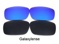 Galaxy Replacement Lenses For Oakley Drop Point Black/Blue Polarized 2 Pair