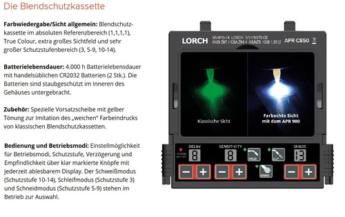 LORCH APR 900 XF AIR Schweißhelm mit Absaugsystem - Bild 2 von 7