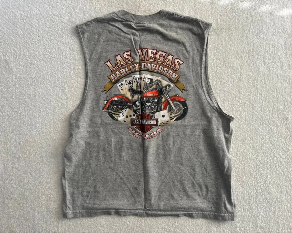 Harley Davidson Mens Las Vegas Nevada Sleeveless T-Shirt XL - Image 2 of 4