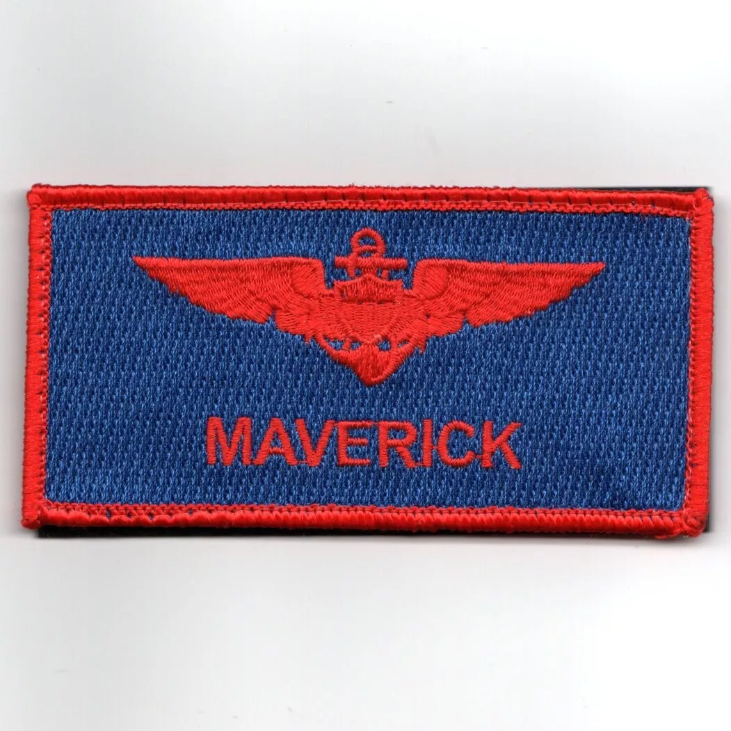 Jake HANGMAN Seresin TOP GUN Maverick Movie Name Tag Squadron Patch Set of  4