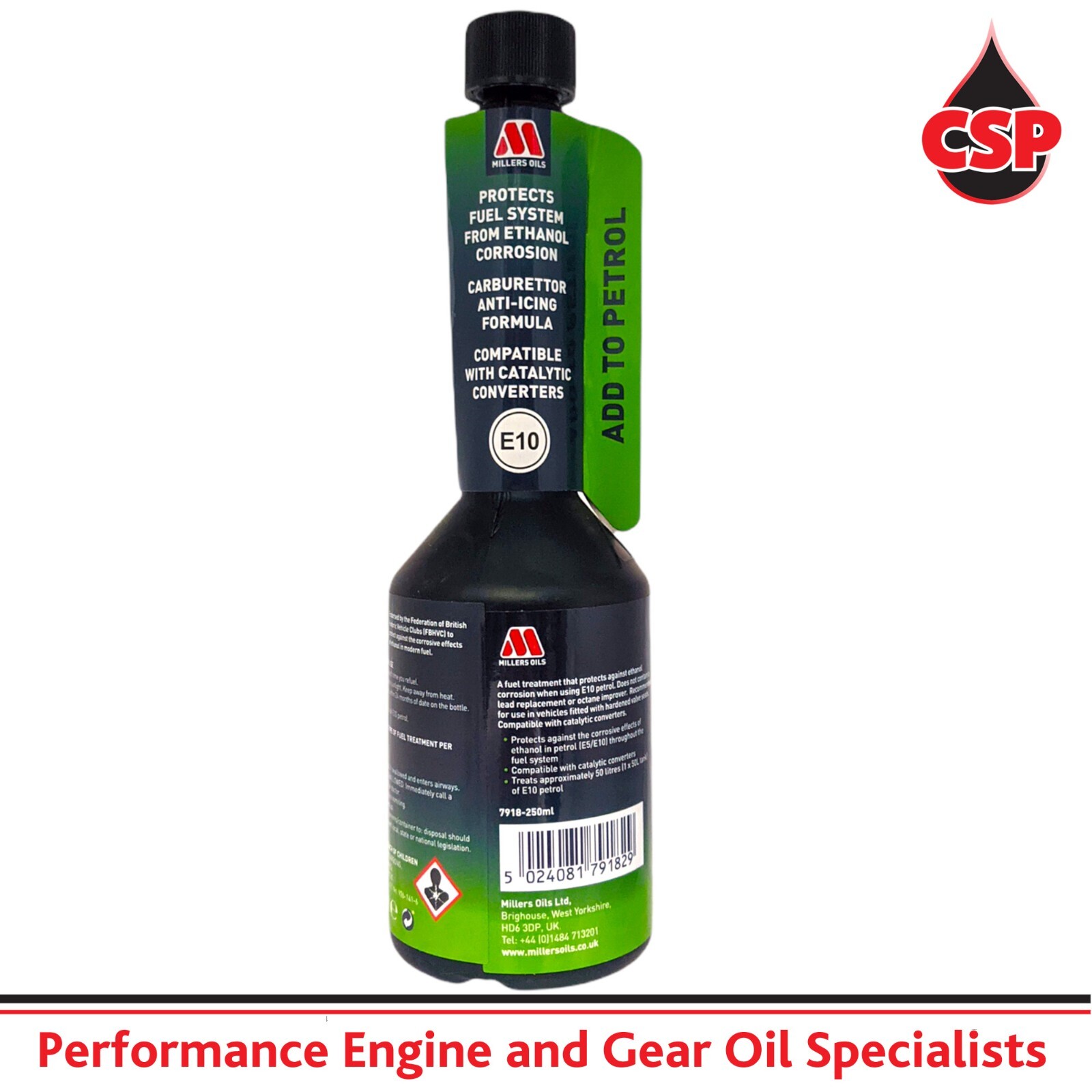 Millers Oils EPS Ethanol Protection Fuel Additive. E10 Protection. 250
