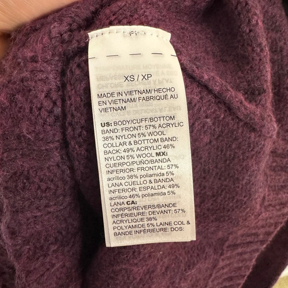 White House Black Market Mock NECK 电缆针织毛衣美国女式 XS — 第 4/4 张图片