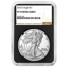 2023-S Proof $1 American Silver Eagle NGC PF70UC Brown Label Retro Core