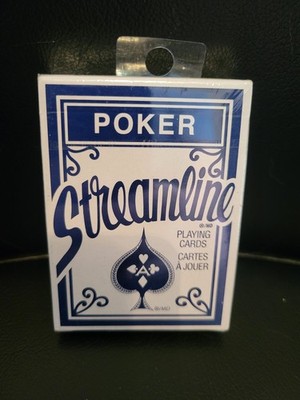 Streamline POKER Playing Cards Plastic Coated Smooth Finish New Sealed Blue