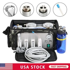 Portable Backpack Bag Dental Delivery Unit Air Compressor Syringe Suction