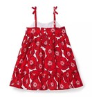 Janie And Jack Red Poppy  Floral Shift Dress Size 6 — photo 8