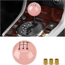 Car Gear Shifter Head, Resin 5 Speed Shifter Knobs with 3 Adapters, Luminous Gea