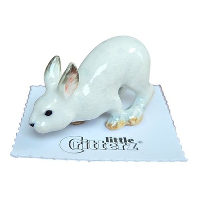 LITTLE CRITTERZ Rabbit Snowshoe Hare ''Thumper'' Miniature Figurine New LC135