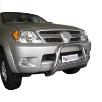 FrontbüGel FrontschutzbüGel FüR Toyota Hilux 2005-2011 ø63Mm Stahl Silber Schutz