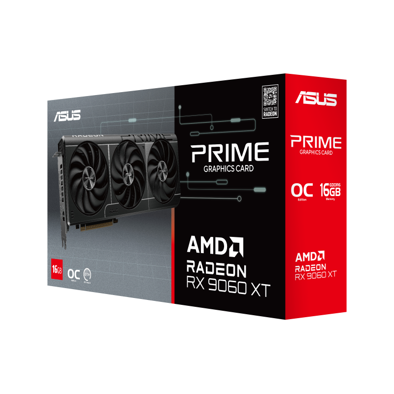 ASUS Prime Radeon RX 9060 XT 16GB GDDR6 OC PRIME-RX9060XT-O16G