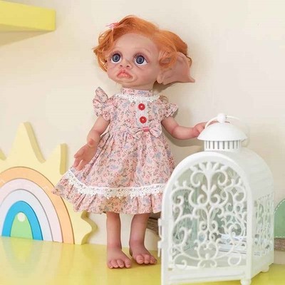 17 Zoll bereits bemalte fertige Puppe Ganzkörper weiches Silikon Reborn Fee Elfe