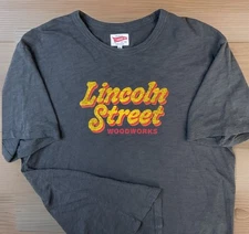 Standard Rec T-Shirt Lincoln Street Woodworks Graphic Tee Retro Men Sz 2XL