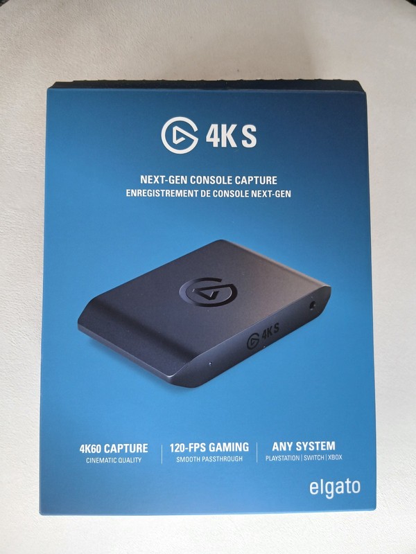 Elgato 4K S Capture Card External 4K60 HDR 120FPS Passthrough PS5 Xbox Switch PC