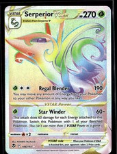 Serperior VSTAR 2022 Silver Tempest Rainbow Secret Rare FA HR #196/195 on eBay