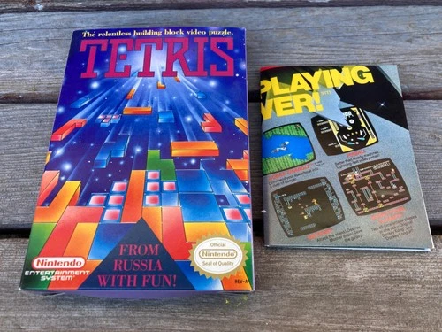 VTG NES TETRIS NINTENDO EMPTY GAME BOX ONLY NO CARTRIDGE