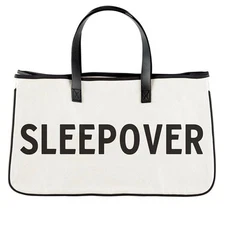 Santa Barbara Design Co Tote Canvas & Leather Sleepover Double Handled Tote Bag