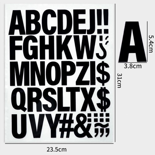 Colored Letter Symbols Clothing Stickers - Picture 2 of 15