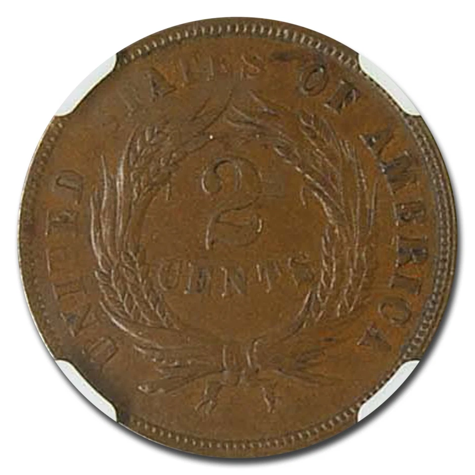 1867 Two Cent Piece AU-55 NGC (DDO, FS-101) - Image 3 of 3
