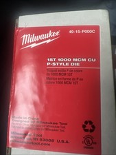Milwaukee Tool 49-15-P000c 1000 Mcm Copper 15 Ton P-Style Die