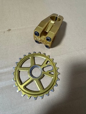 Fit Bike Co. D.L.D ステム BMX Fit Bike Co. DLD Stem Gold USA + 25T Sprocket BMX Rare Item | eBay
