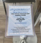 2025-26 Bowman Cooper Flagg Autograph Gold /50 Sapphire Parallel Redeemed Card