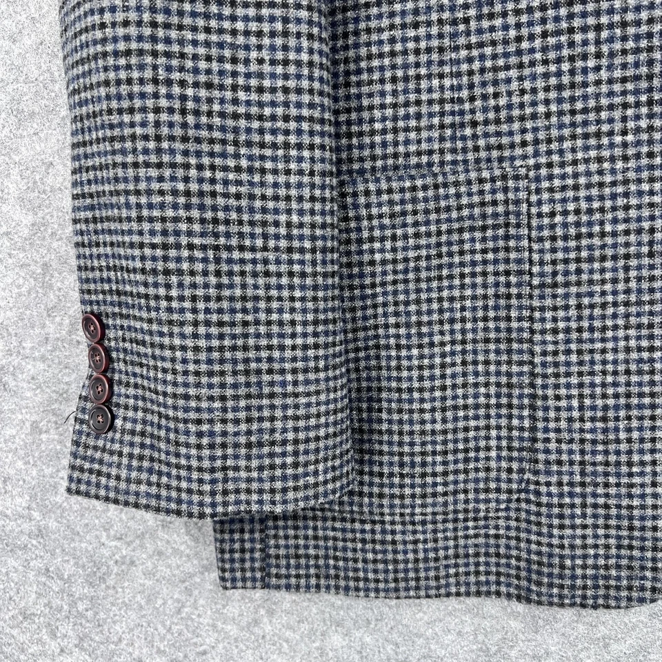 Goodfellow & Co Kenwood Blazer Mens Large Houndstooth Wool Blend Jacket - Image 4 of 4