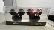 Disney Mickey And Minnie Mouse Salt And Pepper Shakers Ceramic Ears