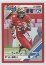 2019 Panini Donruss Rookies Press Proof Red Ty Johnson #295 0a3