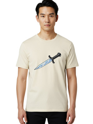 Dagger-4 Mens Graphic Tee, 100% Cotton, Casual Summer Wear