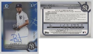 2022 Bowman Chrome Prospect Auto Blue Refractor /150 Randy Vasquez #CPA-RV Auto