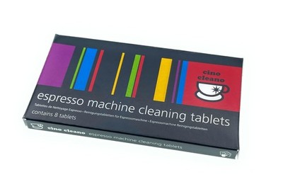 Cino Cleano Espresso Machine Cleaning Tablets (8 8 Count (Pack of 1), White