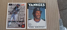 2001  Victory's Best #611 GRIFFEY JR.& 1989 Topps#40 GRIFFEY SR.free shipping